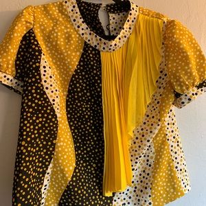 Poka dot vintage set skirt size L